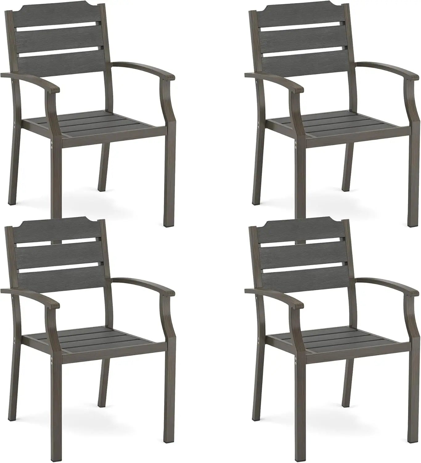 Ljustra 7-Piece Patio Table and Chairs Set All-Weather Outdoor Furniture