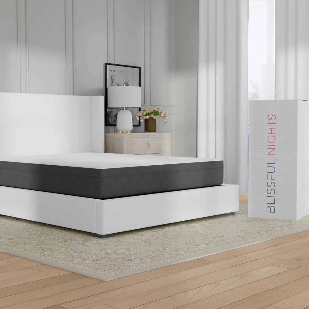 Ljustra King Mattress Medium Firm 10 Inch Cool Gel Memory Foam