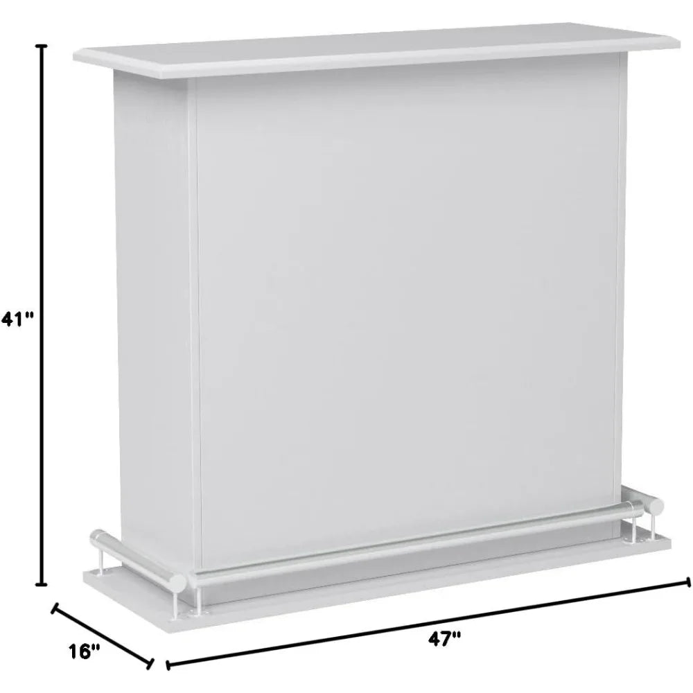 Kite Wooden Bar Table with 6 Compartments Storage for Kitchen Dining