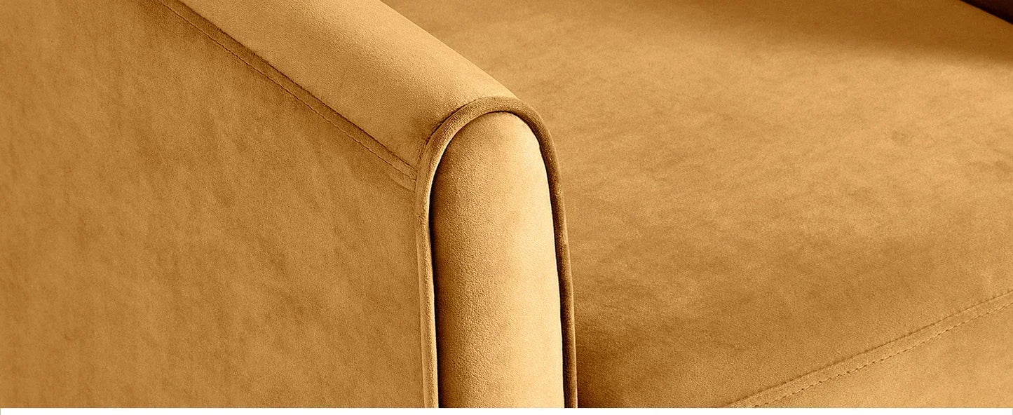 Ljustra Velvet Barrel Accent Chair Modern Comfy Reading Chair Living Room