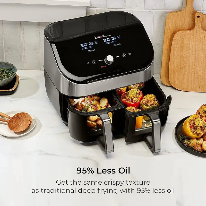 Ljustra Instant Pot Vortex Plus XL 8QT ClearCook Air Fryer 8-in-1 Functions
