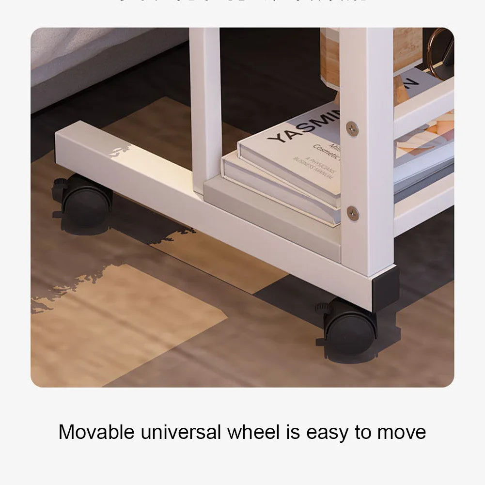 Adjustable Mobile Standing Desk 31.5 Inch Portable Rolling Computer Desk