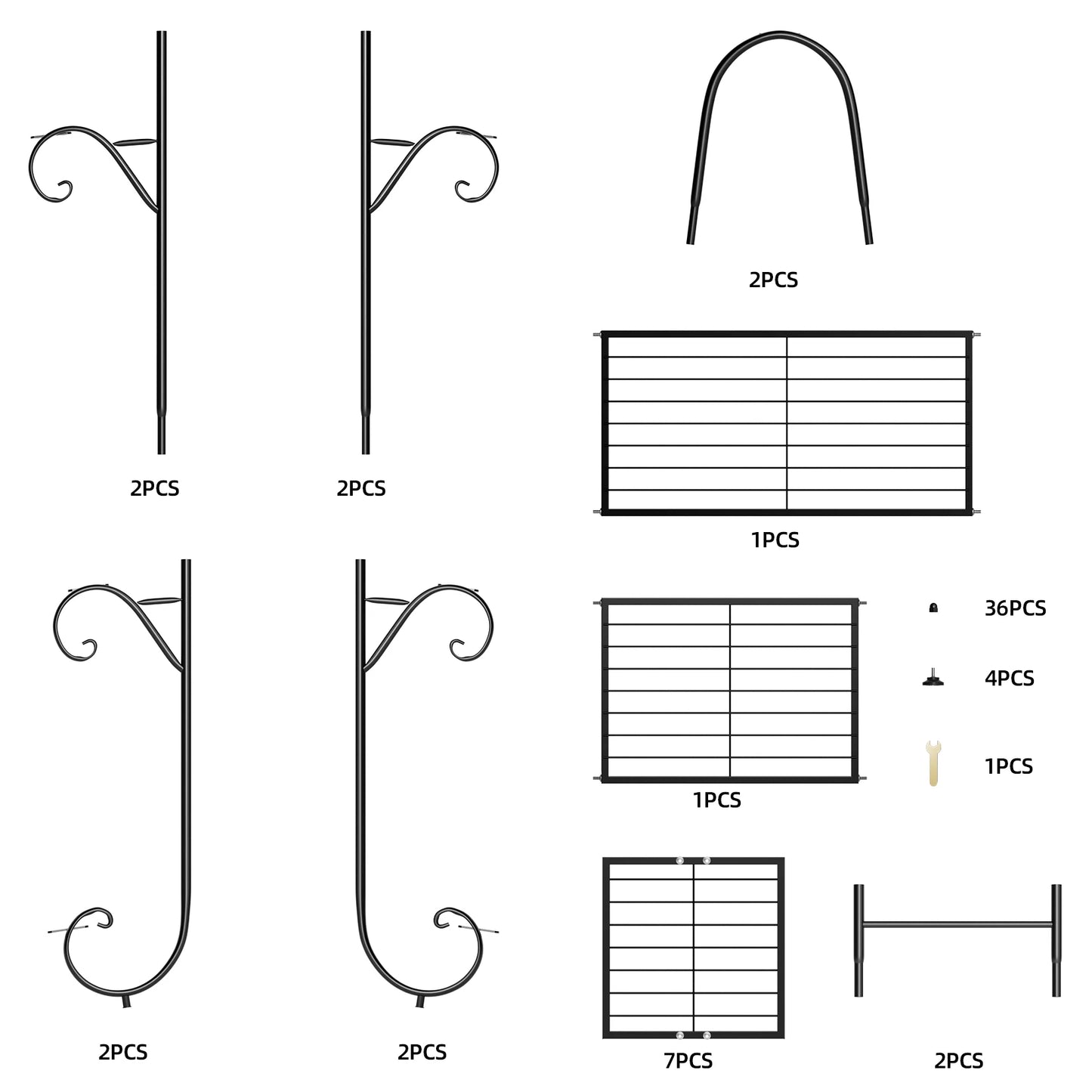 9 Tier Metal Plant Stand Indoor Outdoor Flower Shelf Display Rack