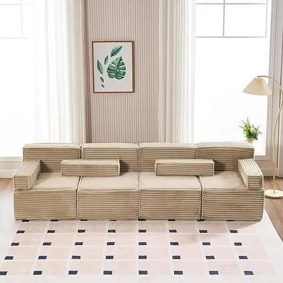 Modular Sectional Sofa Comfy Upholstered Cloud Couch for Living Room