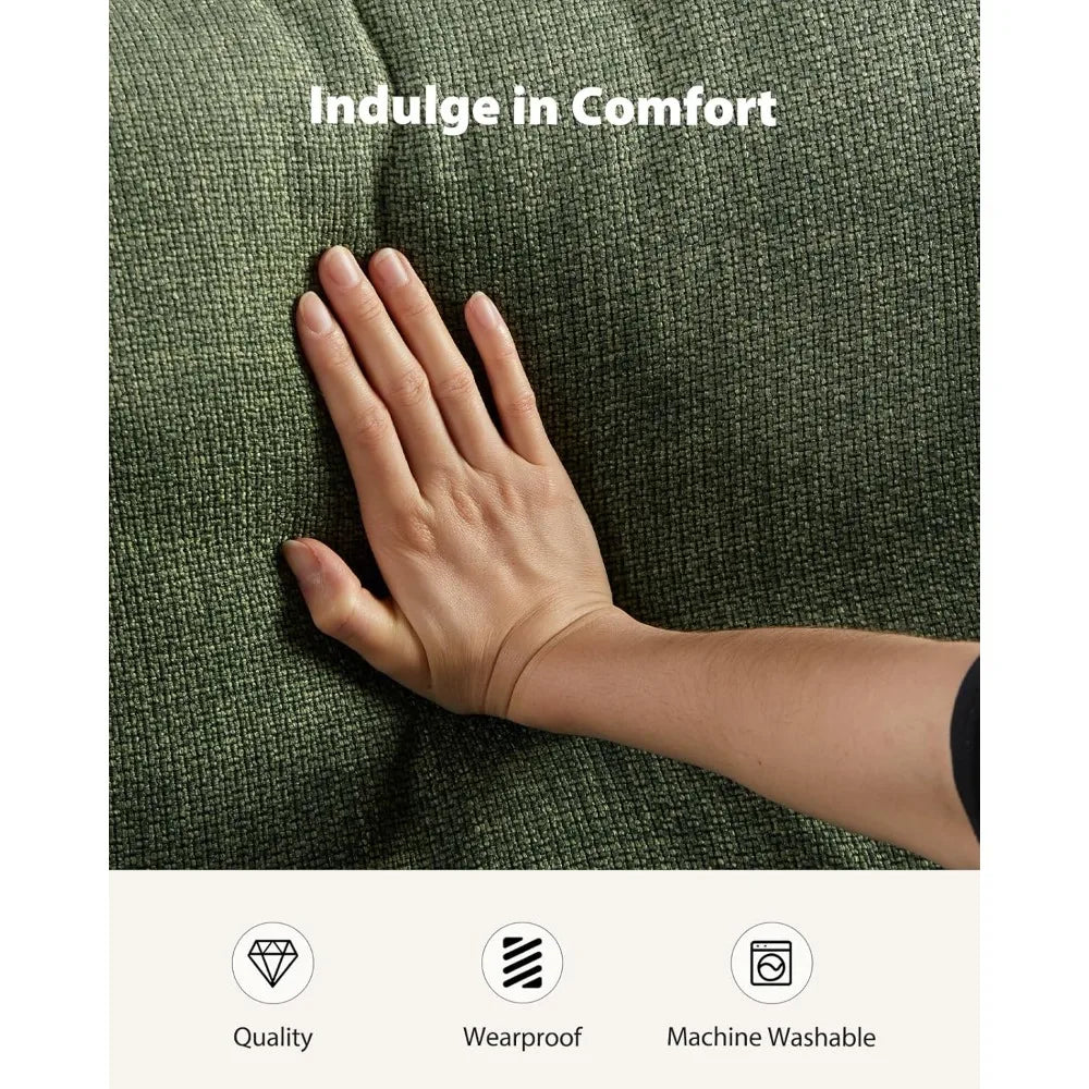 Ljustra Modern Loveseat Sofa 65" Comfortable Deep Seat Wide Armrests