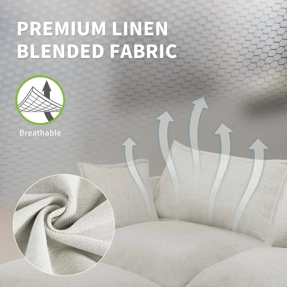 Ljustra Cloud Modular Sectional Sofa 6 Seaters Convertible Couch