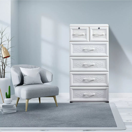 Modern 5 Layer Storage Cabinet 6 Drawer Organizer for Home Office