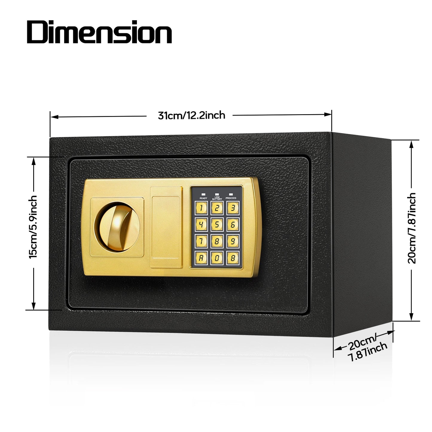 Digital All Steel Security Safe with Electronic Keypad Lock Anti-Theft