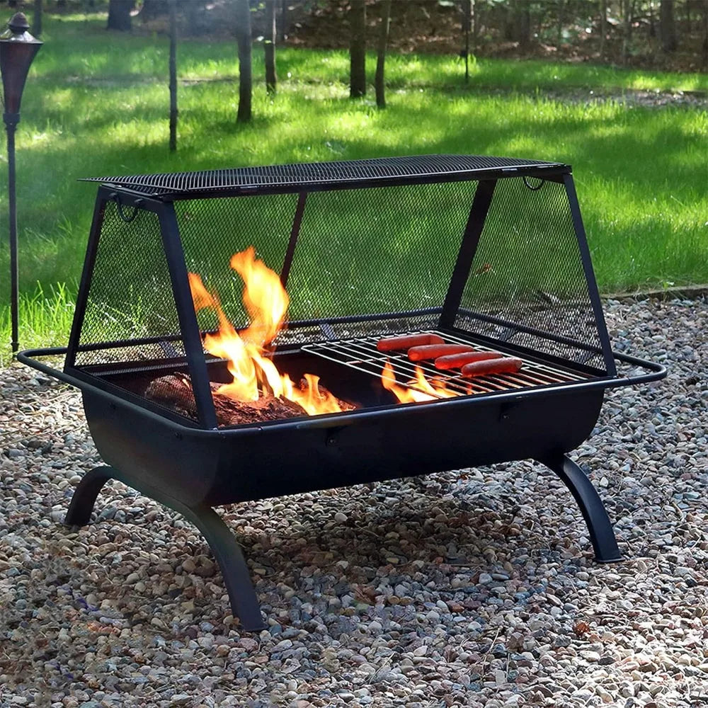 36 Inch Northland Steel Outdoor Fire Pit BBQ Grill Portable Patio Heater