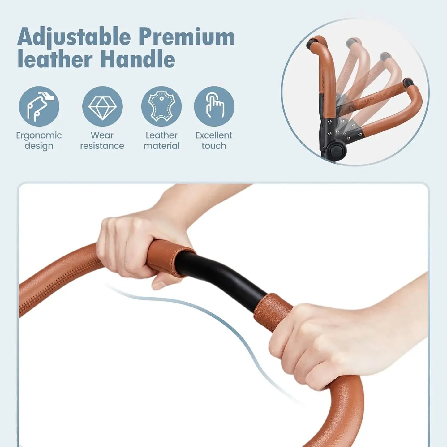 Wagon Stroller for 2 Kids Foldable All-Terrain with Canopy and Organizer