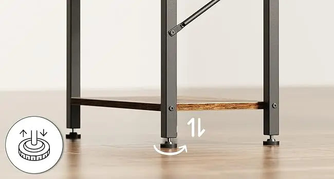 Computer Desk with 6 Drawers Reversible Corner Storage Office Desk