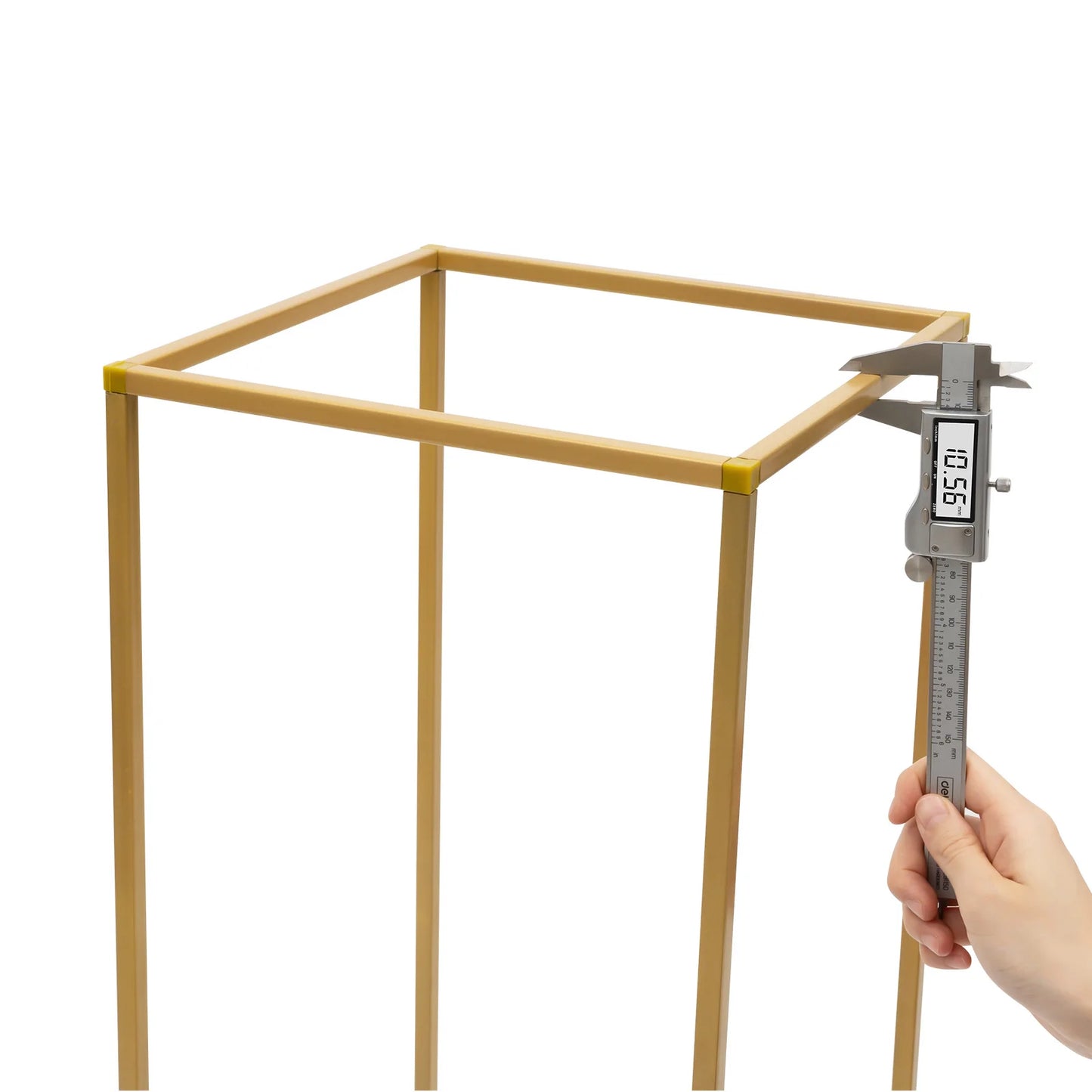 10Pcs Golden Metal Flower Vases Column Stand Wedding Decor