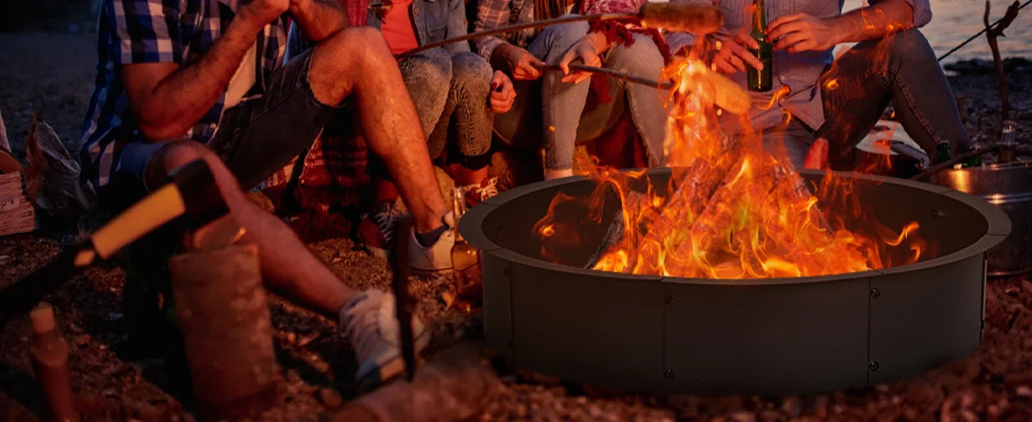 36 Inch 39 Inch Steel Fire Pit Ring Insert In Above Ground Liner Heavy Duty