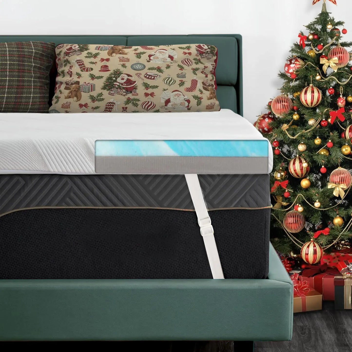 Ljustra Extra Firm Memory Foam Mattress Cooling Gel Bamboo Cover