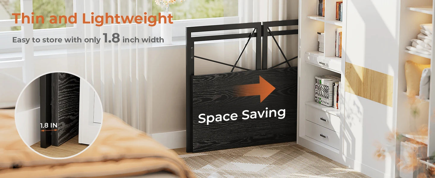 Folding Desk Portable Computer Table Space Saving Home Office Use