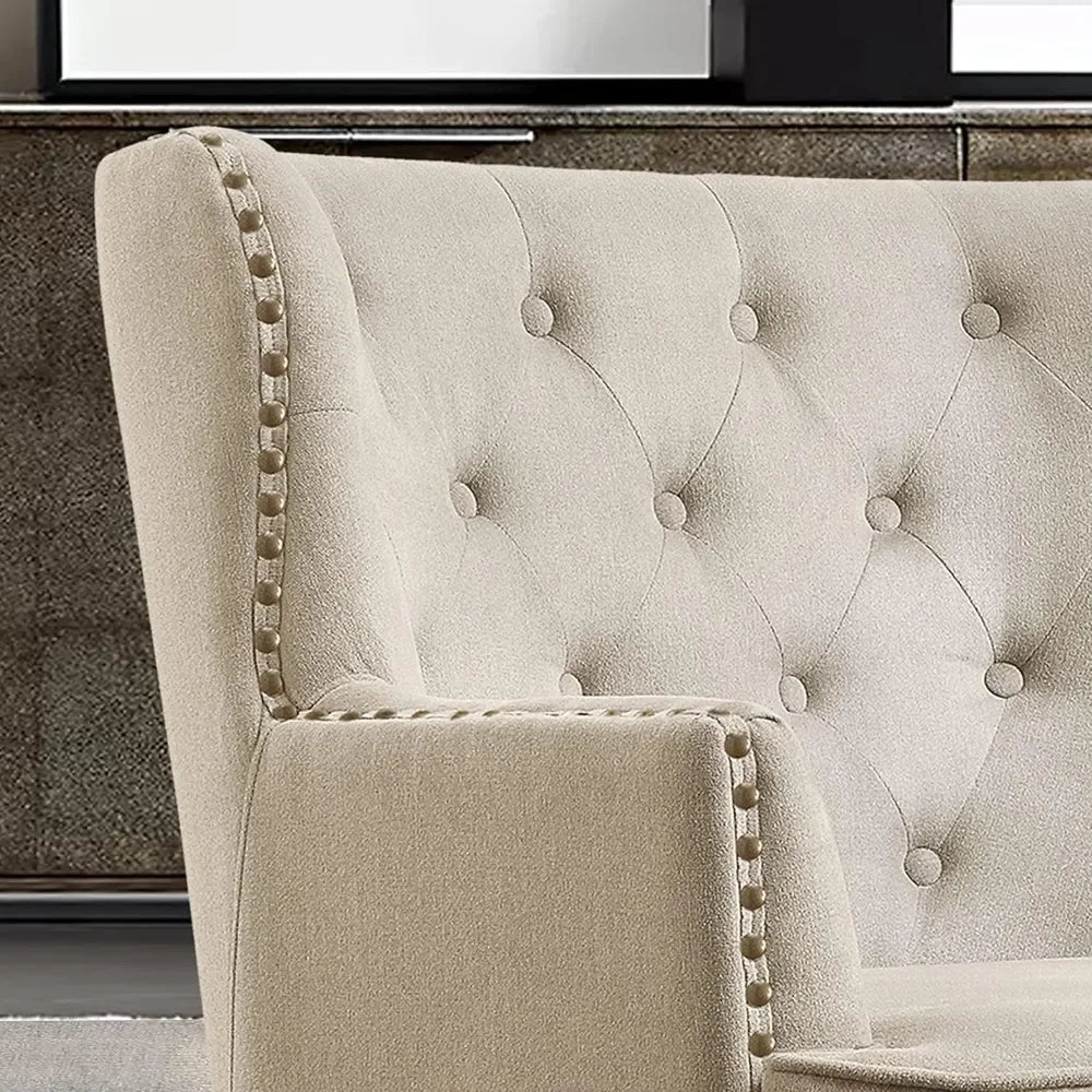 Mid-Century Modern Upholstered Lounge Accent Chair Cozy Armchair