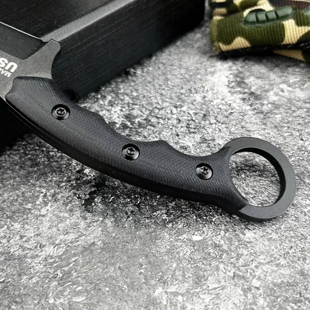 Ljustra TOPS Straight Knife G10 Handle Tactical Combat Self-defense Knife