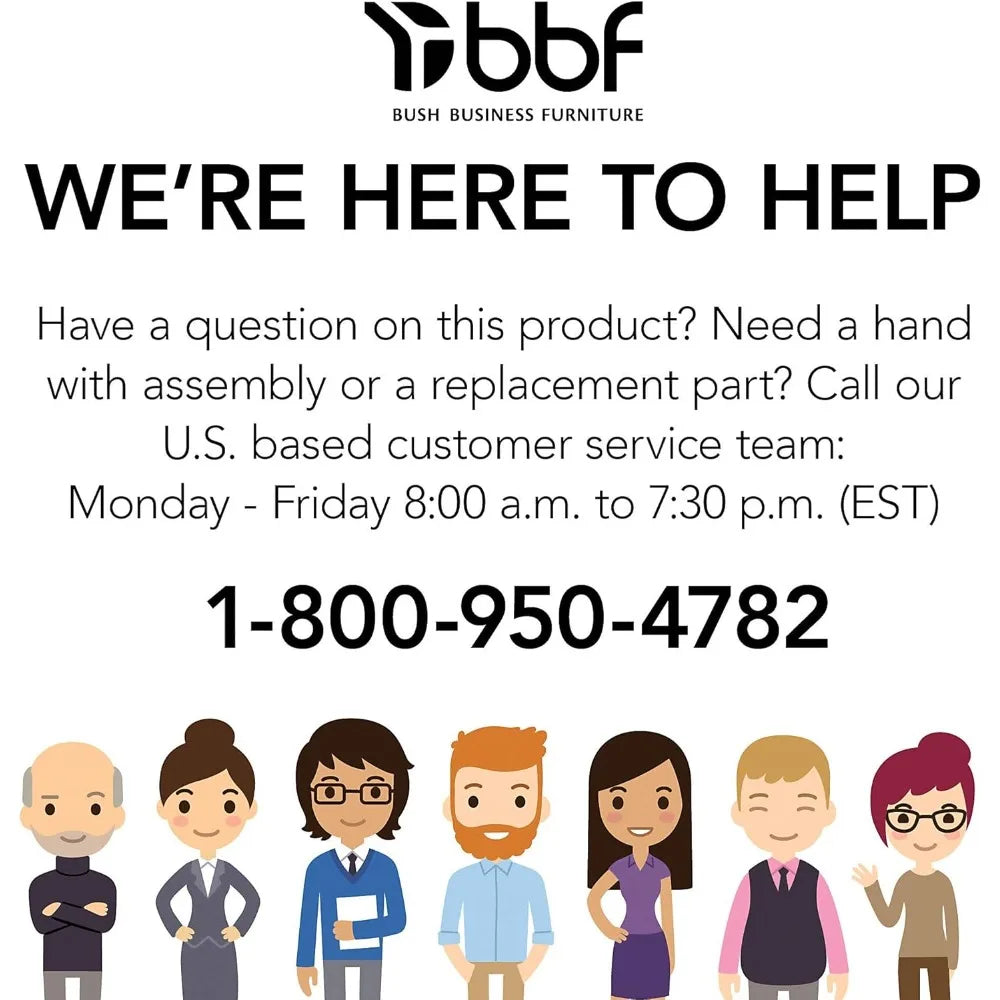 Bush Business Furniture Studio C 42W Desk Return Office Workspace