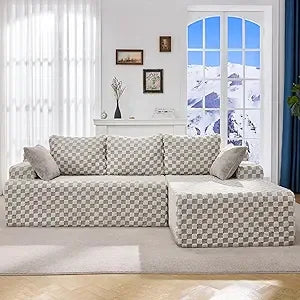 Modular L-Shape Sectional Sofa 3-Seat Cloud Couch Memory Foam No Assembly