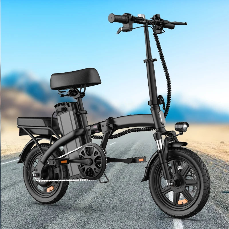14 Inch Foldable Electric Bicycle Peak 500W Motor 48V 40 Miles Range