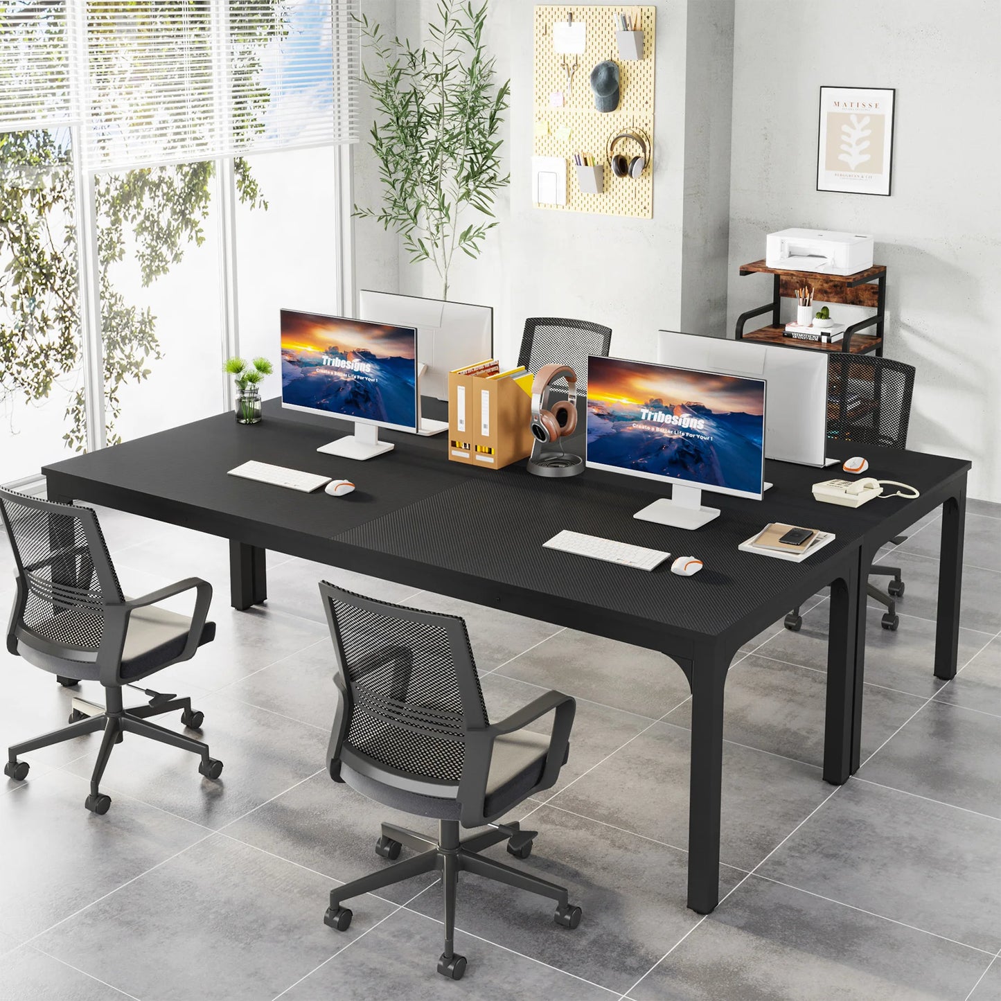 Ljustra 78.7 Inch Extra Long Computer Desk for Home Office Workstation