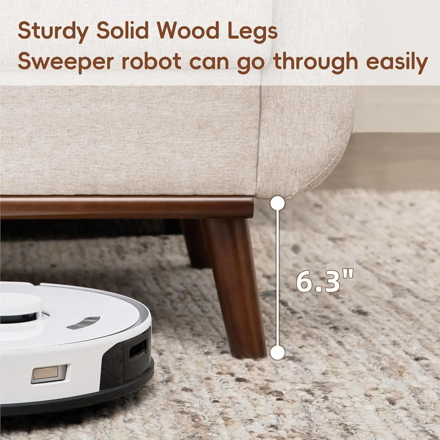 65 Inch Loveseat Sofa Mid Century Modern Button Tufted Upholstered Couch