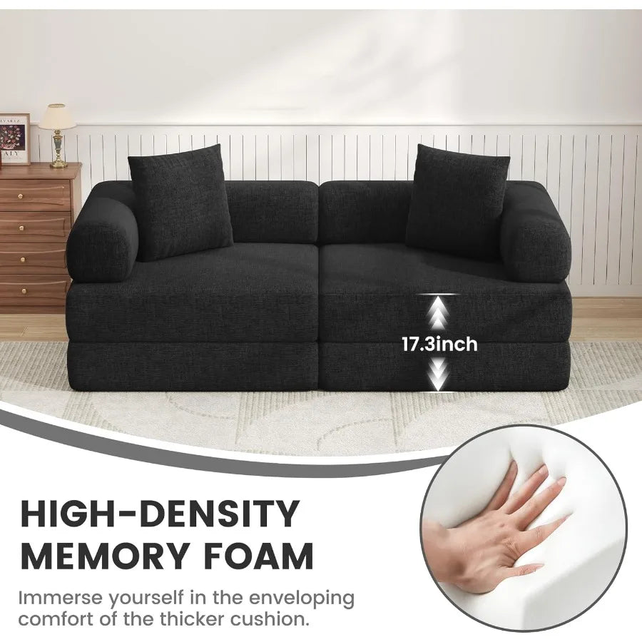 Folding S Sofa Bed Convertible Foam Floor Mattress Loveseat Couch