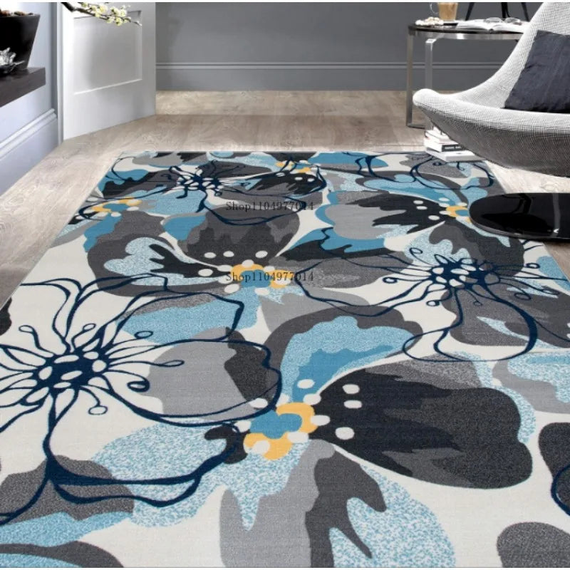 Floral Soft Vintage Non-Slip Machine Washable Rug for Home Decor