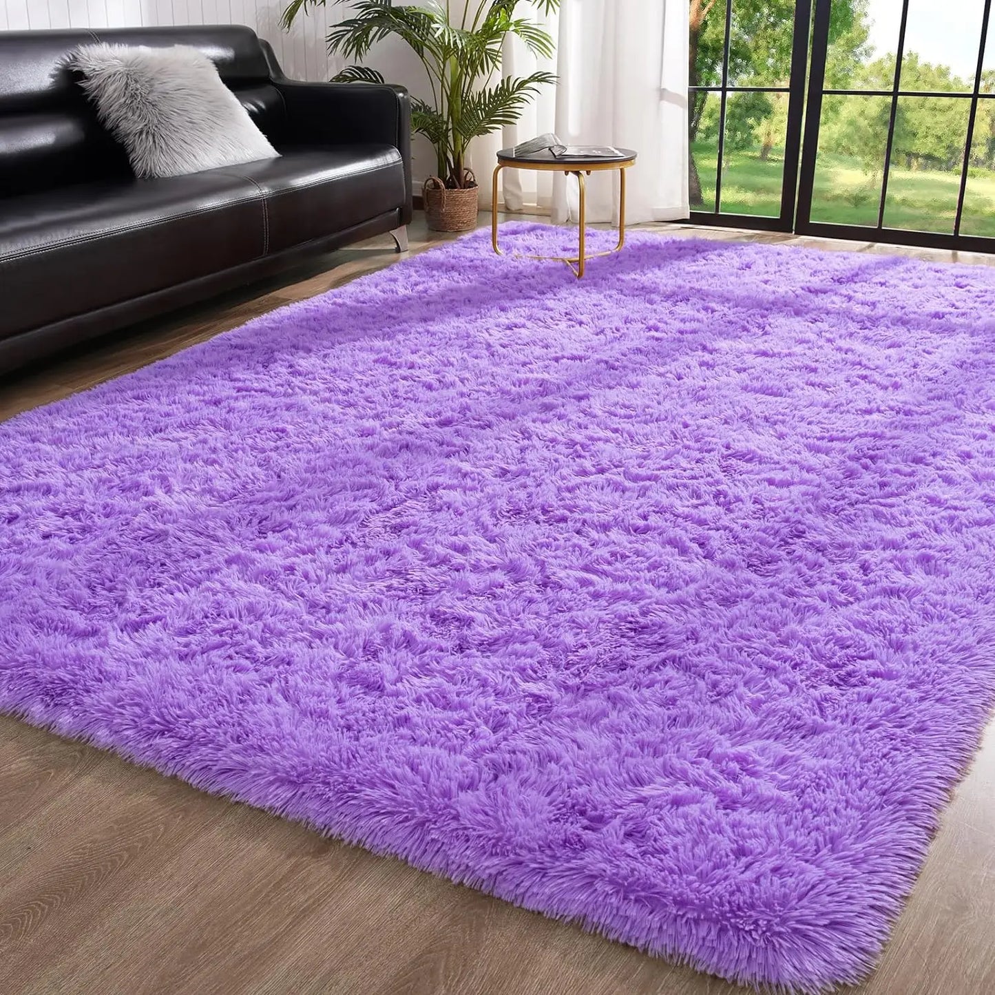 Fluffy Area Rugs for Bedroom Living Room Soft Fuzzy Non Slip Carpet