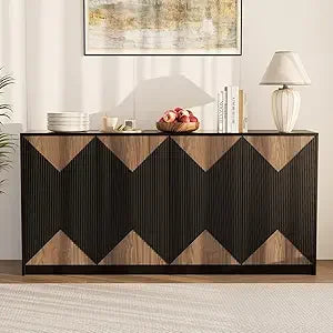65 Inch Modern Buffet Cabinet Storage Sideboard Media Console