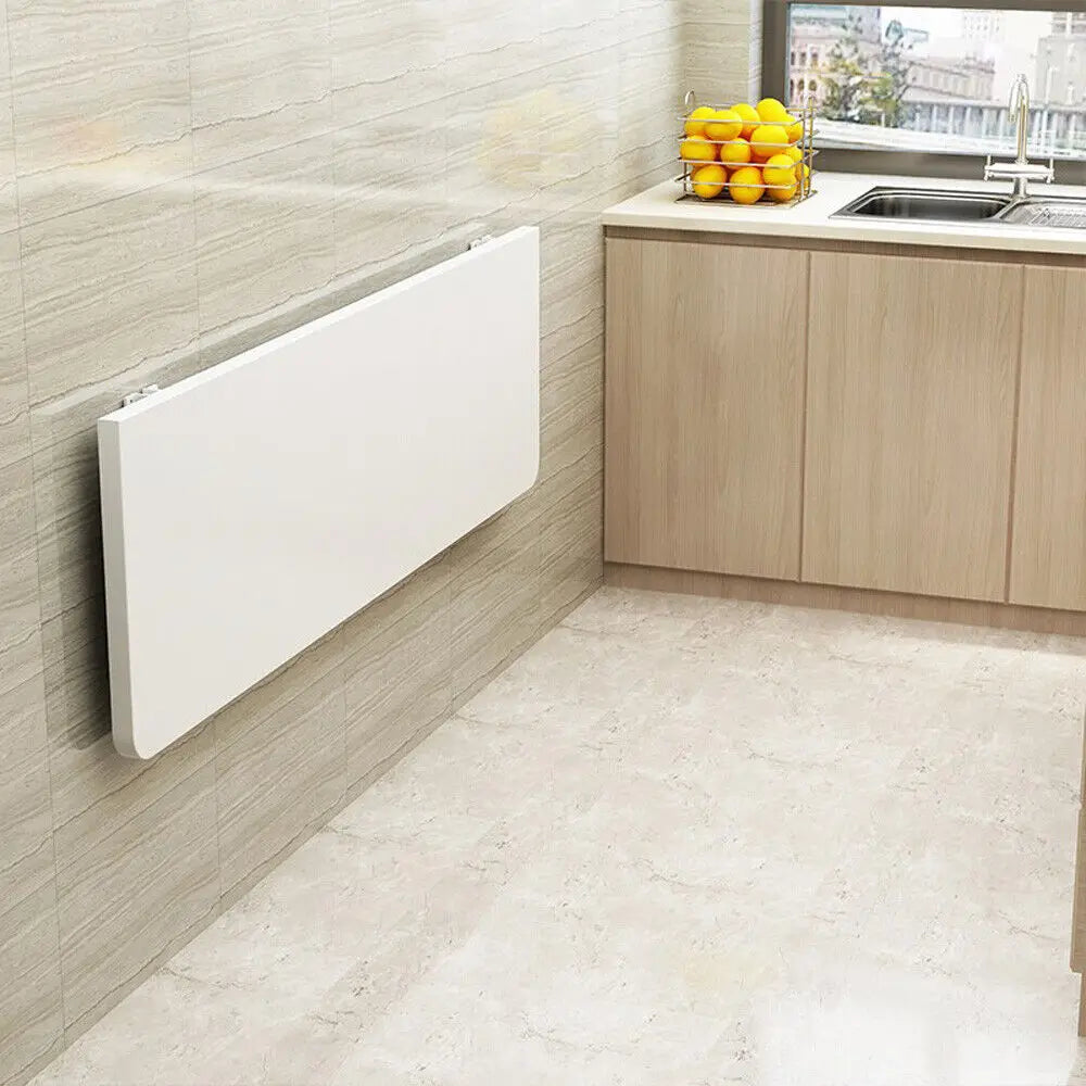 Floating Wall Mounted Writing Table Computer Desk Space Saving Home Office