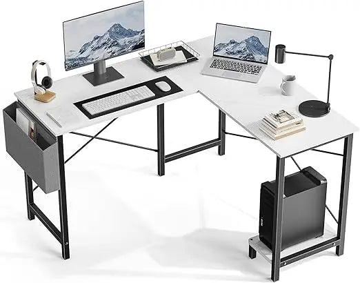 L Shaped Desk Gaming Corner Table 50 Inch Home Office PC Workstation