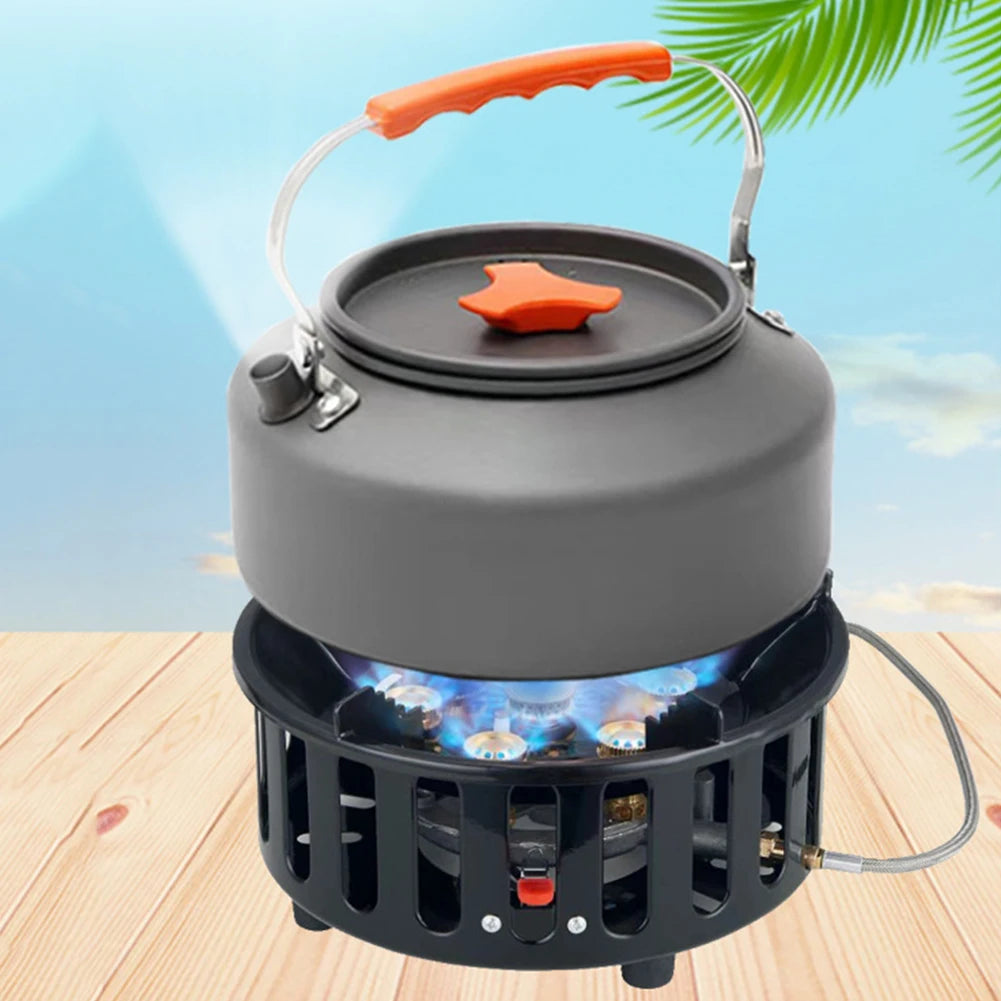 21000W Electronic Ignition Gas Stove Portable Camping Cooker Adapter