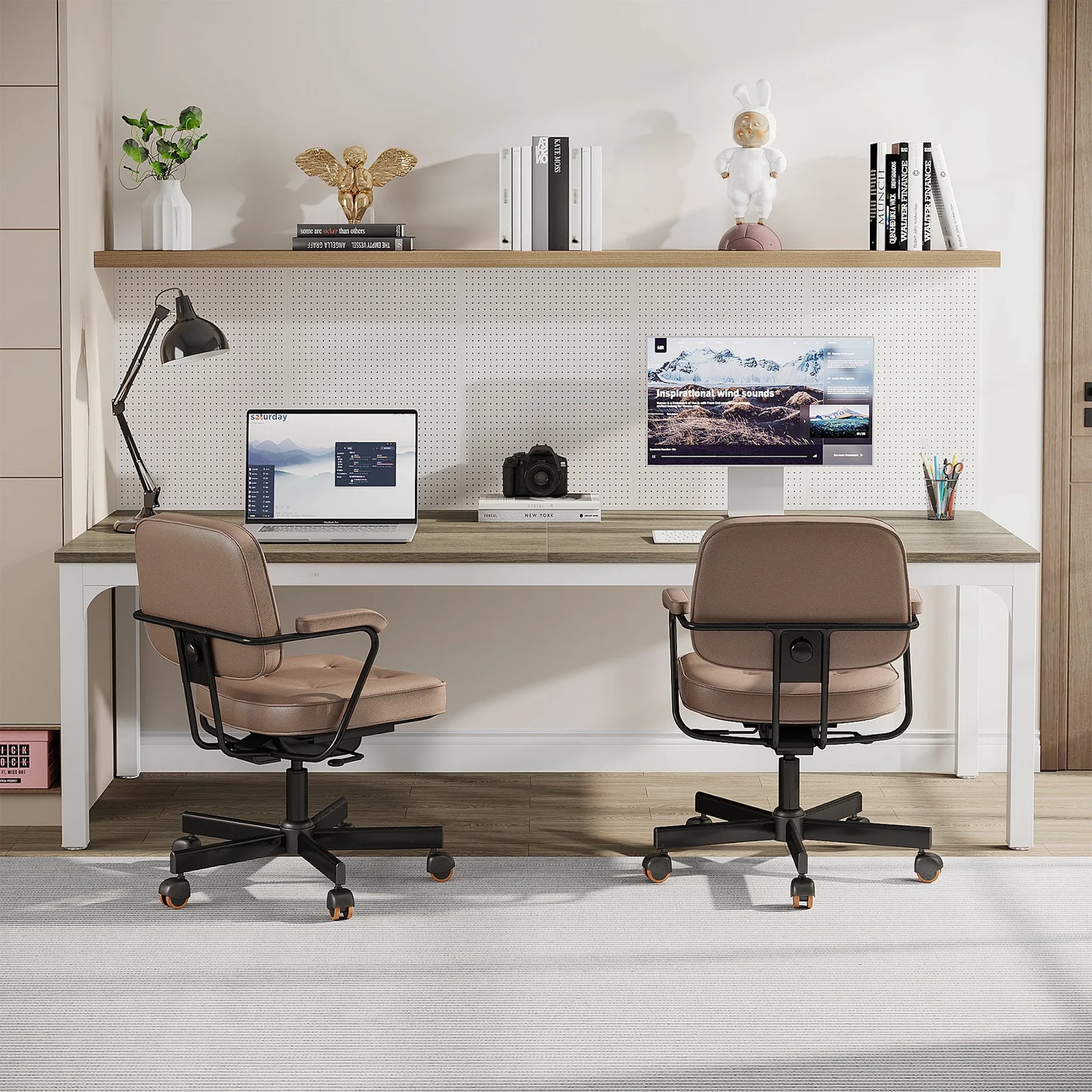 Ljustra 78.7 Inch Extra Long Computer Desk for Home Office Workstation