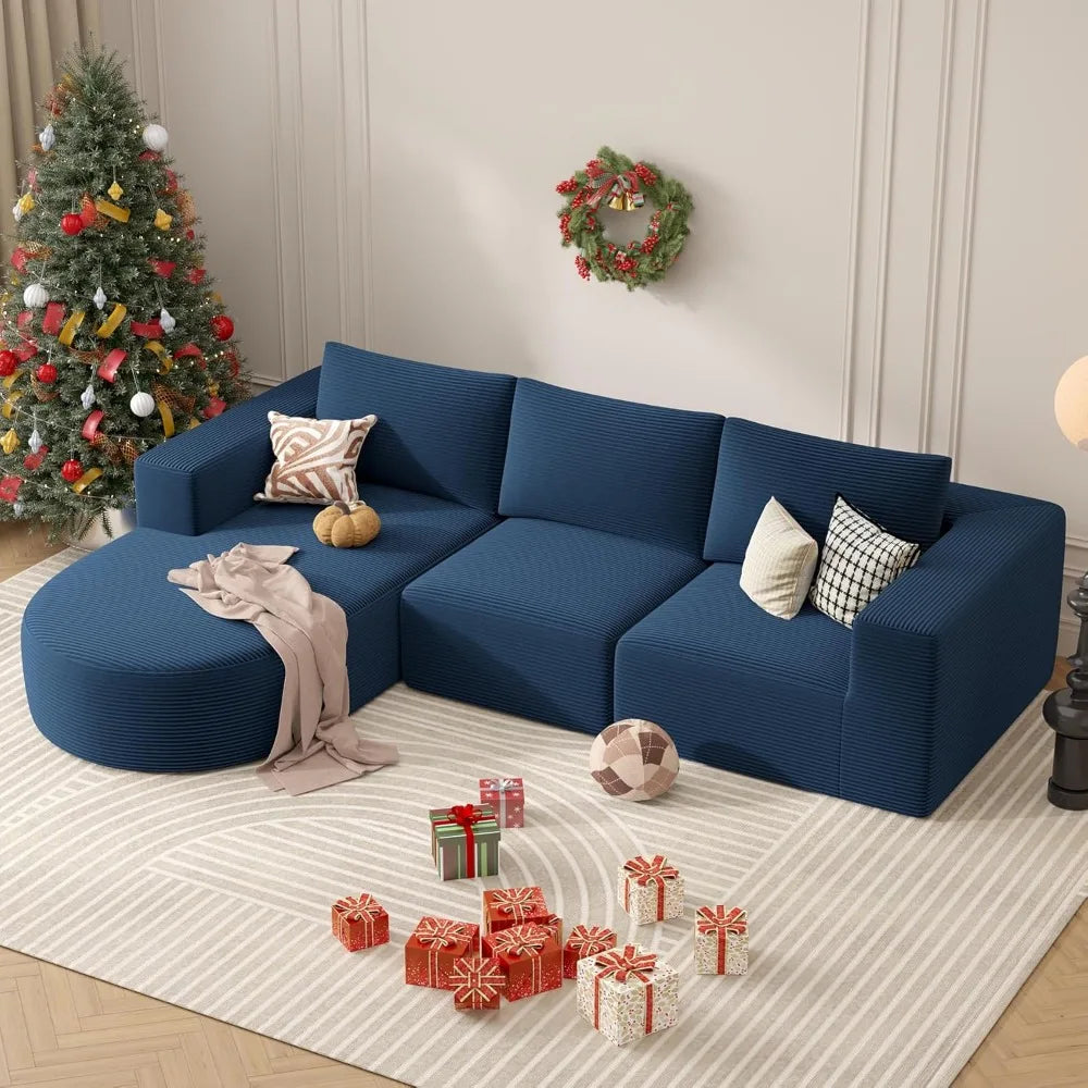 Ljustra Modular Sectional Sofa L-Shape Chaise Sleeper Couch No Assembly
