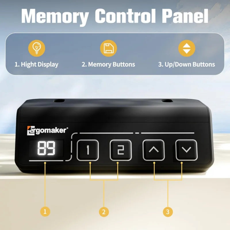 Electric Standing Desk 67 Inch Height Adjustable Sit Stand Home Office