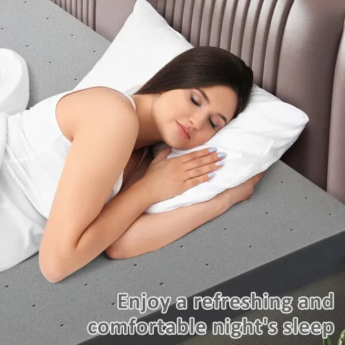 Extra Firm Queen Mattress Topper 2 Inch High Density Foam Bed Support