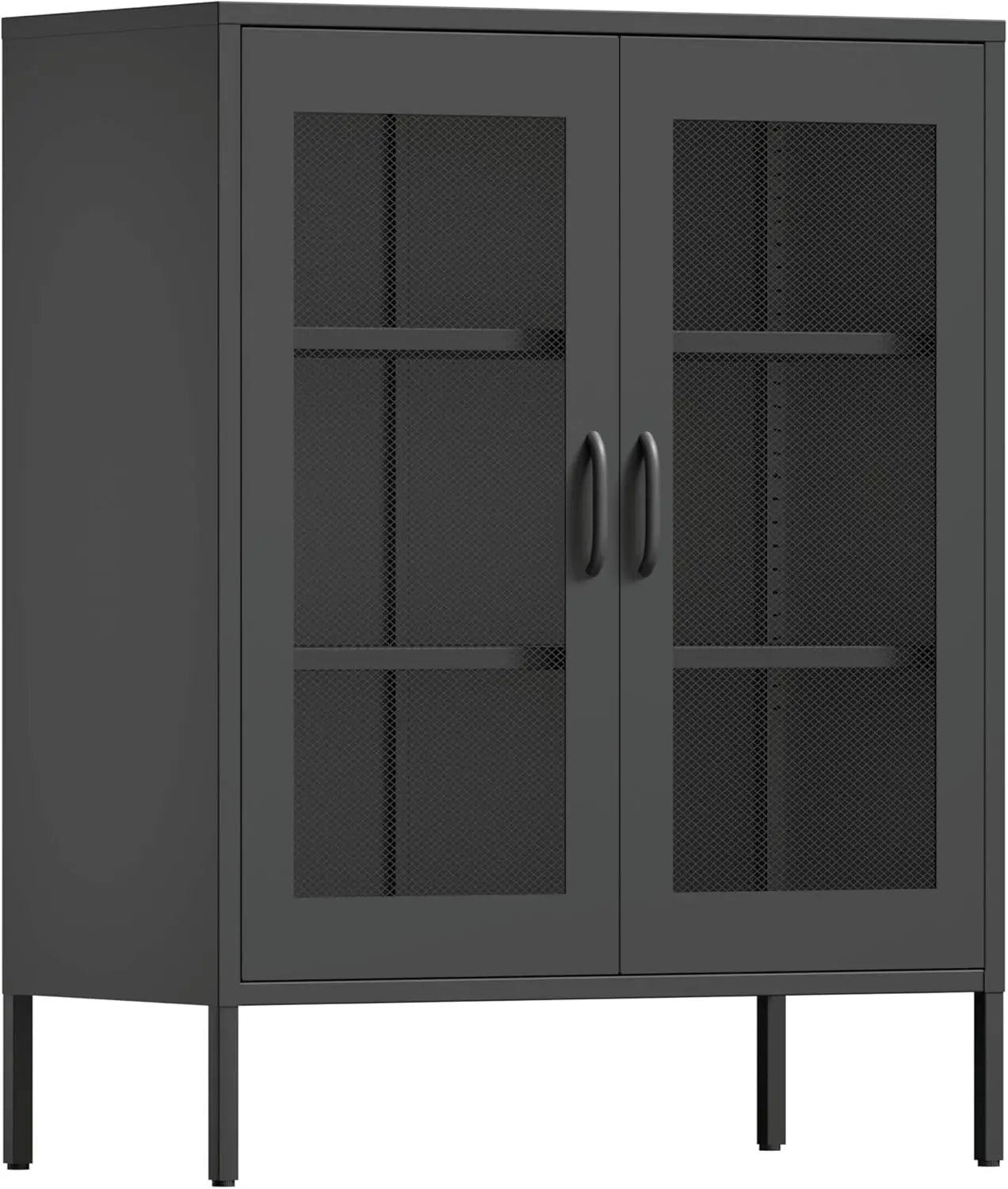 Metal Coffee Bar Sideboard Buffet Cabinet 40 Inch Kitchen Storage