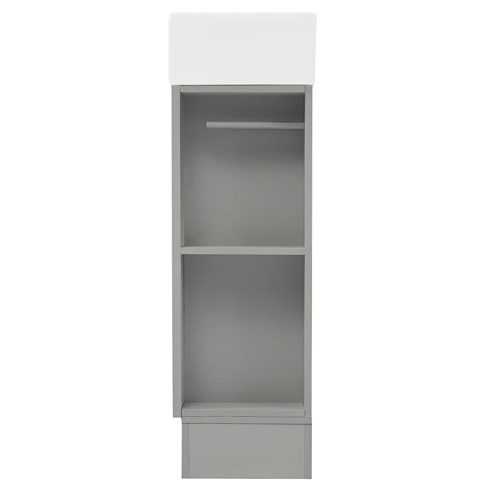 18.6 Inch Bathroom Vanity with Sink and Two-Tier Shelf Left Right Orientation
