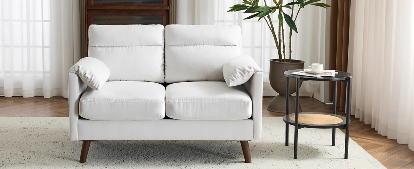 Ljustra Mini Loveseat Sofa Couch Small Space Comfy Seating 48.8"