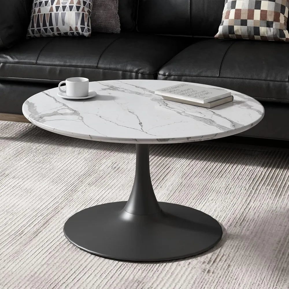 Kurv Café Lux Coffee Table Compact Round Table for Cozy Spaces