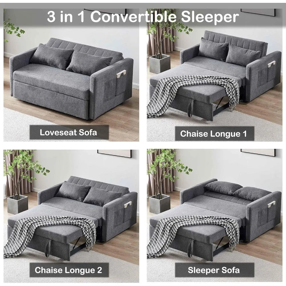 Ljustra Twin Size Sofa Bed Convertible Sleeper for Small Spaces