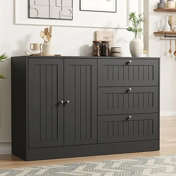 Sideboard Buffet Cabinet with Storage Modern Farmhouse Kitchen Accent