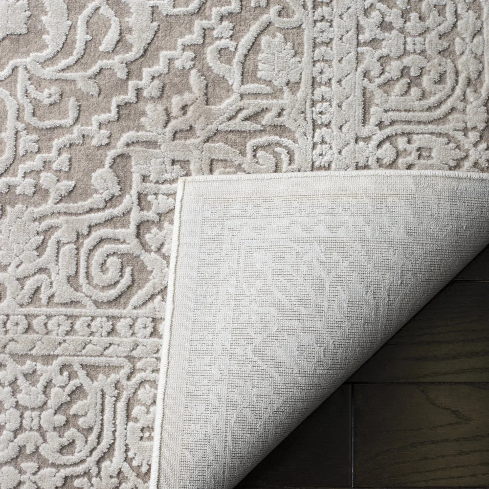 Traditional Area Rug Etched Design Stain Resistant Durable Vintage Style