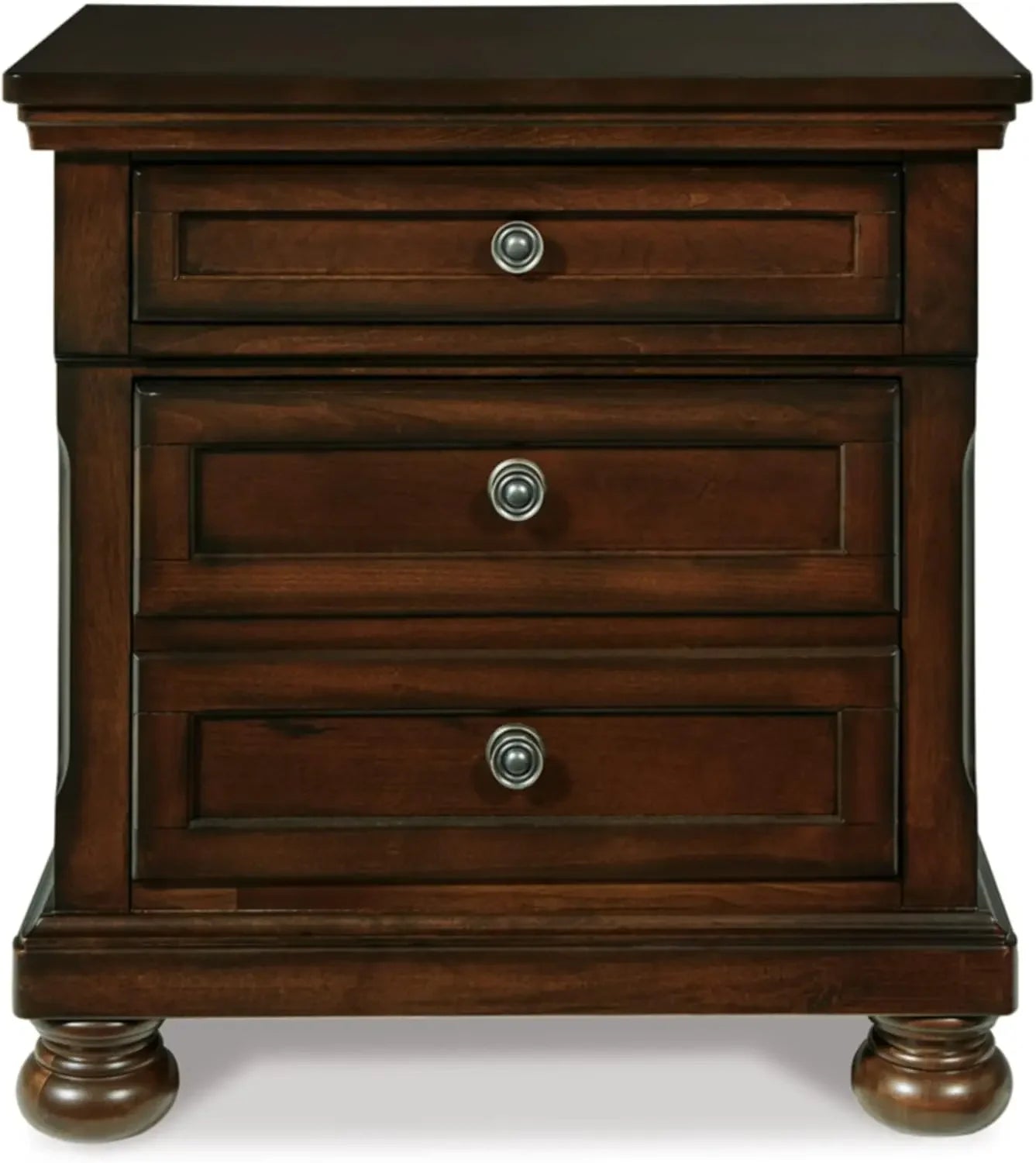 Porter Classic 2 Drawer Nightstand Modern Dovetail Construction 29.88"