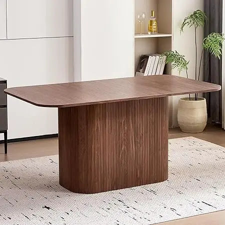 Ljustra 63 Inch Large Dining Table for 4-6 Modern Farmhouse Style