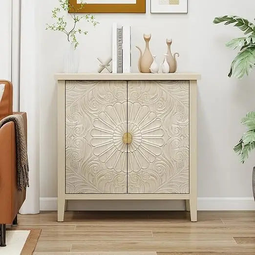 Sideboard Buffet Cabinet with Adjustable Shelves and 2 Doors for Home