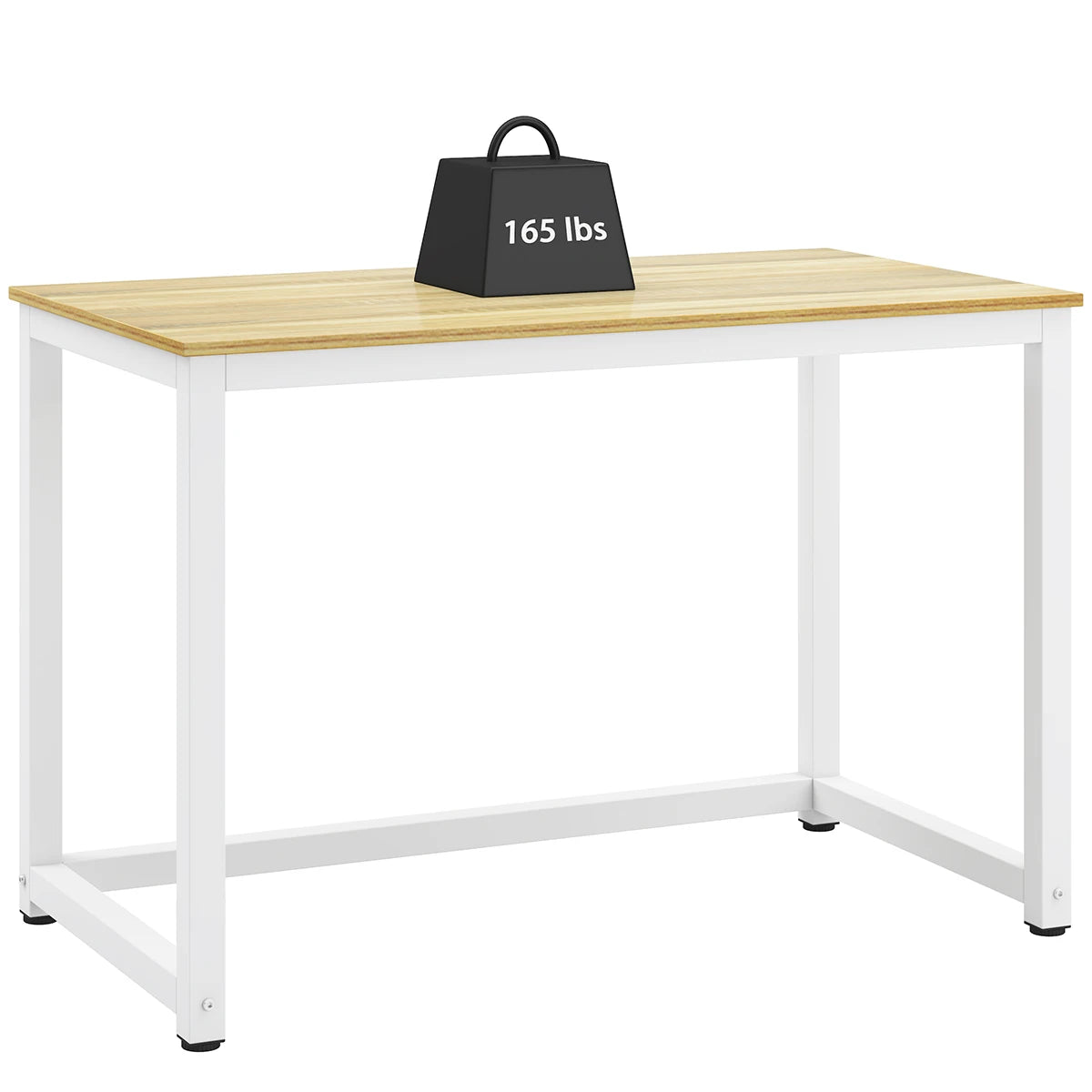 47 Inch Large Computer Desk Study Writing Office Desk for Home