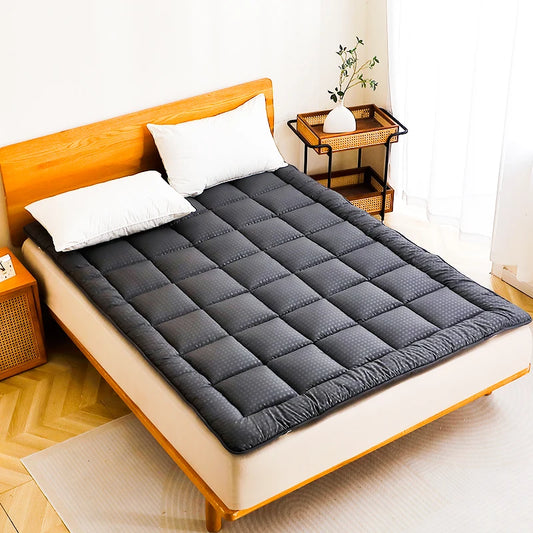 Ljustra Thin Quilted Mattress Pad Twin Full Queen King Dark Grey