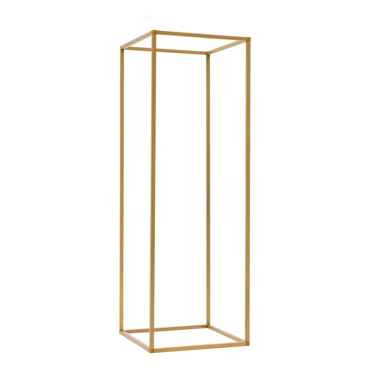 10Pcs Golden Metal Flower Vases Column Stand Wedding Decor